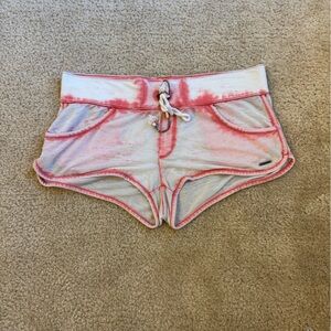 Hang Ten Vibrant Coral and Soft White Shorts